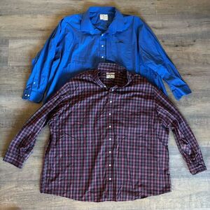 Oak Hill mens big & tall 4XLT lot of wrinkle free cool and dry dress shirts